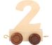Vagónek dřevěné vláčkodráhy - přírodní číslice 2