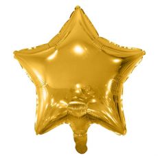 Fóliový balónek hvězda zlatá 48 cm
