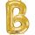 Fóliové písmeno B - zlaté, 40 cm