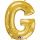 Fóliové písmeno G - zlaté, 40 cm