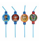 Paw patrol slámky na pití 8 ks, 24 cm
