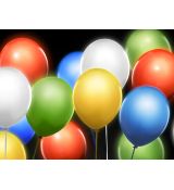 50 ks bílé LED  bez balonků