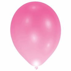 LED balónek růžový 5 ks, 30 cm