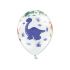 DINOSAURUS balonky bílé 6 ks, 30 cm