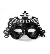 Maska černá s ornamentem