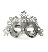Maska stříbrná s ornamentem