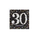 Ubrousky 30.narozeniny, černé barvy