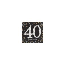 Ubrousky 40.narozeniny, černé barvy