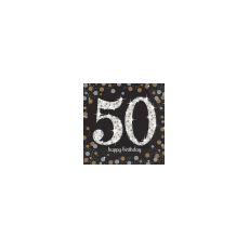 Ubrousky 50.narozeniny, černé barvy