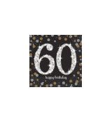 Ubrousky 60.narozeniny, černé barvy