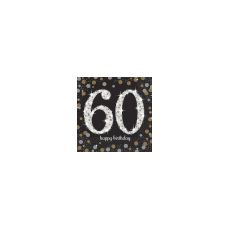 Ubrousky 60.narozeniny, černé barvy