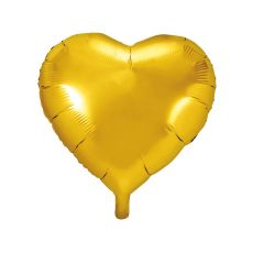 Fóliové srdce zlaté, 61 cm