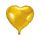 Fóliové srdce zlaté, 61 cm