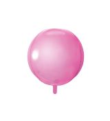 Fóliový balónek koule, světle růžový, 40 cm