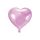 Fóliový balónek - srdce světle růžové, 45 cm