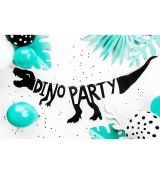 DINOSAURUS banner - DINO PARTY, černý, 20 x 90 cm