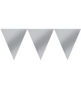 Vlaječkový banner stříbrný 450 cm