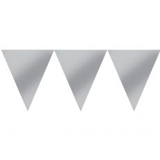 Vlaječkový banner stříbrný 450 cm