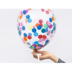 Balónek Konfety 6 ks mix, 30 cm