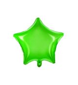 Neonový fóliový balónek hvězda zelená 48 cm