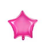 Neonový fóliový balónek hvězda růžová 48 cm