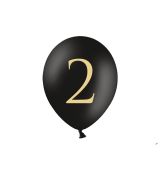 Balónek černý se zlatým č. 2