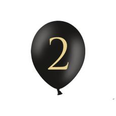 Balónek černý se zlatým č. 2