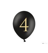 Balónek černý se zlatým č. 4