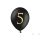 Balónek černý se zlatým č. 5