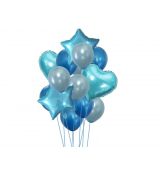 Balónkový set modrý, 14 ks