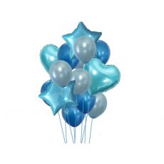 Balónkový set modrý, 14 ks