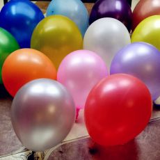 Balónky perleťové 27 cm, 50 ks, mix barev
