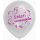 Balónek Novomanželé, perleťový bílý, 28 cm, 5 ks