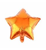 Fóliový balónek hvězda oranžová 45 cm