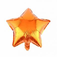 Fóliový balónek hvězda oranžová 45 cm