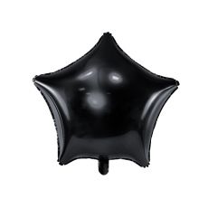 Fóliový balónek hvězda černá 48 cm
