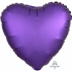 Fóliový balónek - srdce tmavě fialové