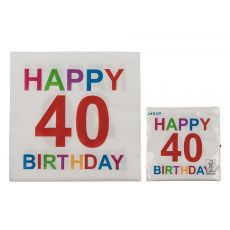 Ubrousky 40.narozeniny Happy Birthday