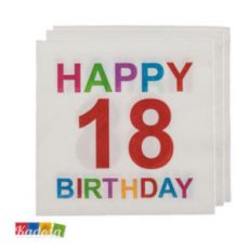 Ubrousky 18.narozeniny Happy Birthday