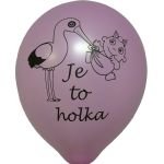 Balónek Čáp - Je to holka, 30 cm, 1 ks