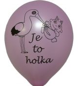 Balónek Čáp - Je to holka, 30 cm, 1 ks