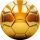 Fotbal talířky zlaté 8 ks, 23 cm