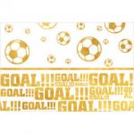 Fotbal ubrus zlatý, 120 cm x 180 cm