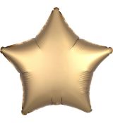 Fóliový balónek hvězda zlatá 43 cm