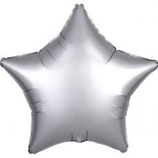 Fóliový balónek hvězda stříbrná 43 cm