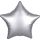 Fóliový balónek hvězda stříbrná 43 cm