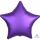 Fóliový balónek hvězda fialová 43 cm