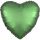 Fóliový balónek - srdce zelené