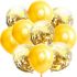 Balónky 10 ks mix - zlaté konfety