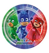 PJ Masks talířky 8 ks, 20 cm